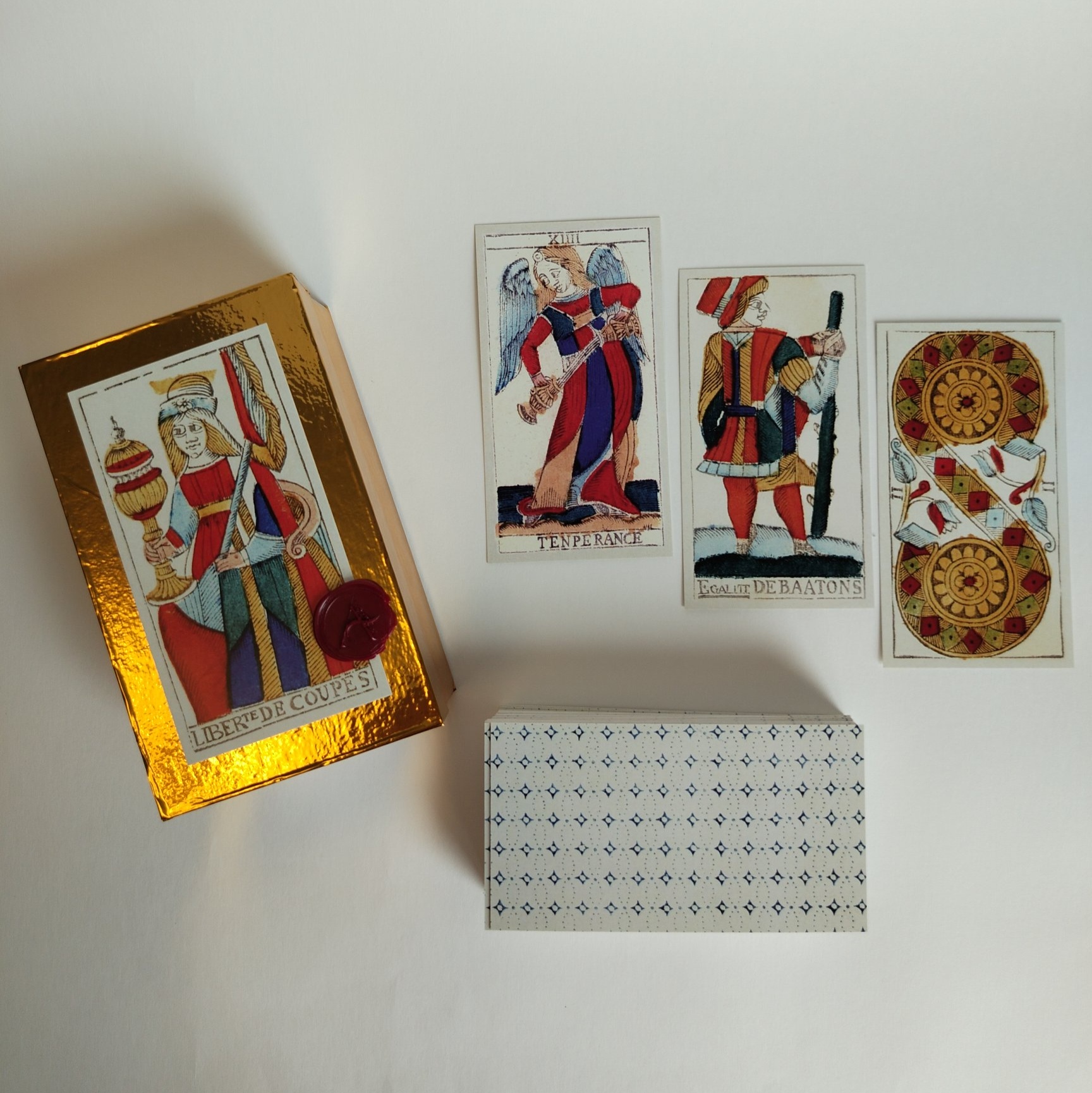 Jeu de Tarot à enseignes Italiennes mis à la mode révolutionnaire