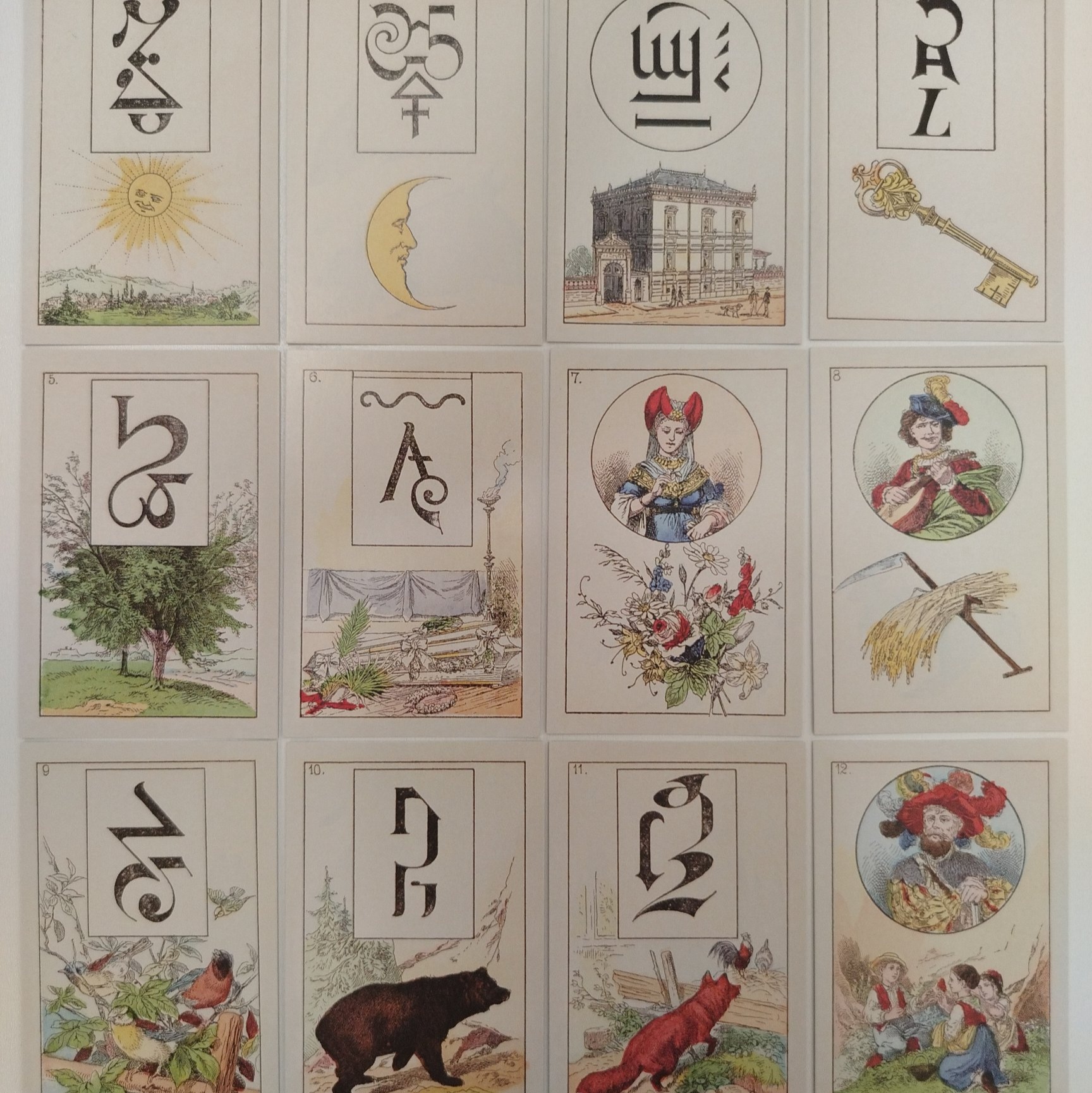 Die achten Wahrsagekarten des Kartenschlägerin Melle Lenormand