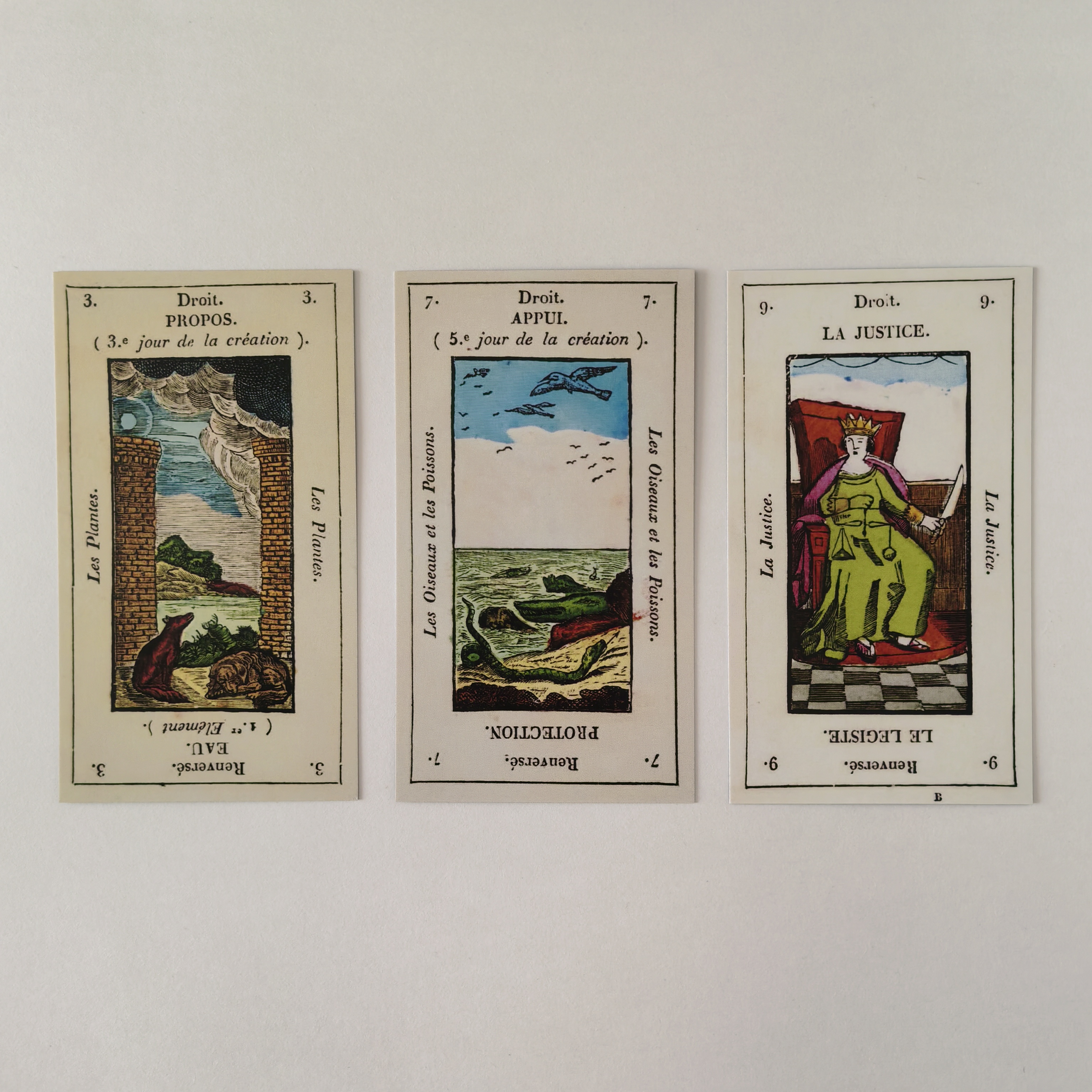 Jeu de Tarot de Fantaisie "egyptien" a enseignes italiennes dit Grand Etteilla II